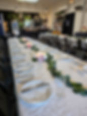 Loxies catering table setting